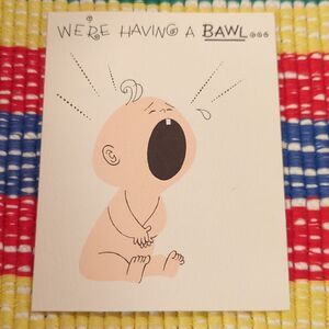 Vintage New Baby announcement‎ card set